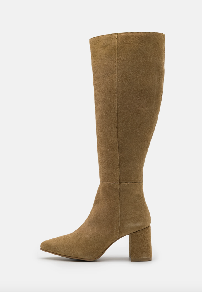 Kozačky nad kolena, béžová,  Anna Field - Zalando, 2 530 Kč
