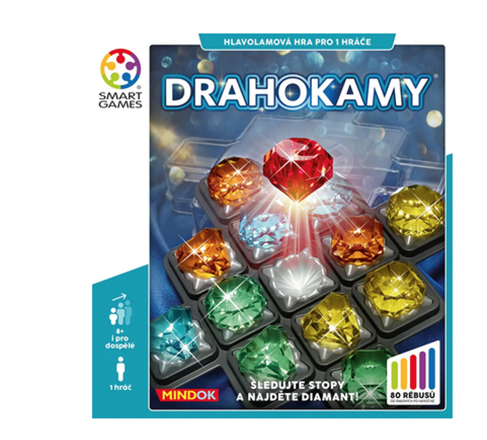 Vstupte do diamantového dolu, vytěžte drahokamy a najděte červený diamant. „Vydolujte“ informace z nápověd a stop, které vám pomohou vyřešit každý rébus. Čím hlouběji se prokopete, tím náročnějším zkouškám podrobíte své dedukční schopnosti! 699 Kč
