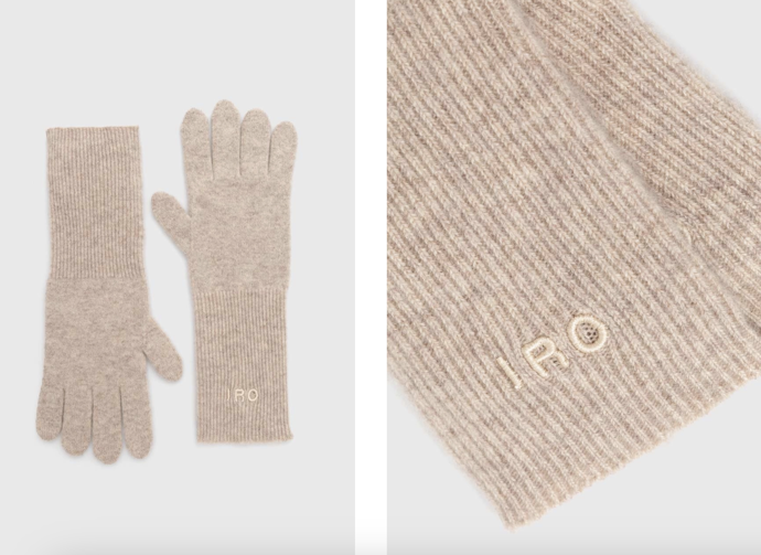 Kašmírové rukavice IRO, béžová barva, Answear, 2399 Kč
