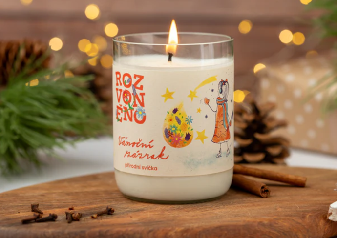 Vonná svíčka - Vánoční zázrak, Rozvoněno, 245 Kč 
