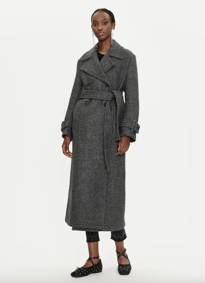 Vlněný kabát Calice, tmavomodrá Regular Fit, Pinko - Modivo, 12 160 Kč
