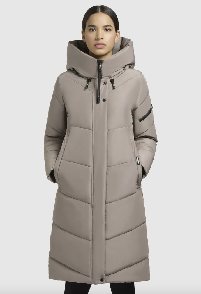 JANGE - Zimní kabát prošívaný - graubeige, khujo - Zalando, 3 690 Kč
