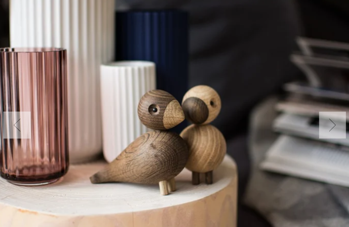 Dřevění ptáčci Lovebirds Oak Wood - set 2 ks od Kay Bojesen za 2 724 Kč jsou tím správným ikonickým kouskem, který vám chybí
