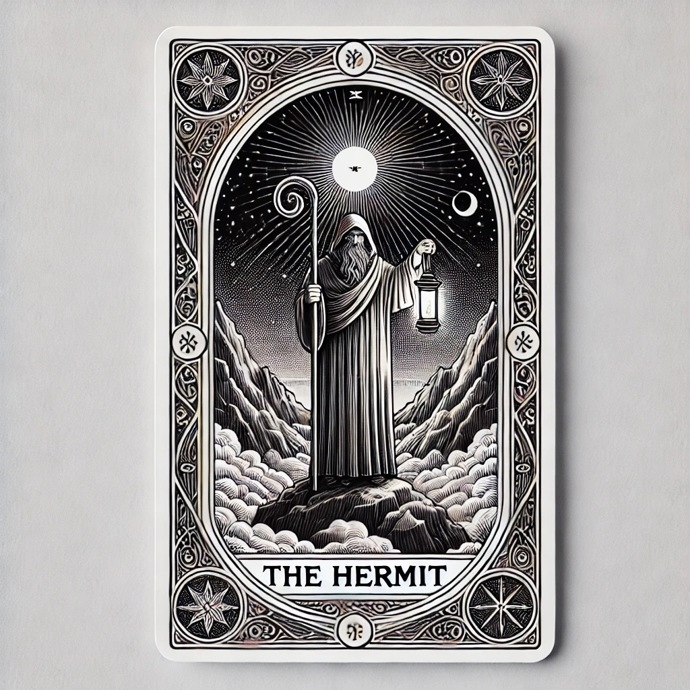Středa 18.12.: The Hermit (Poustevník): Vnitřní klid a reflexe vám pomohou najít odpovědi, které hledáte.
