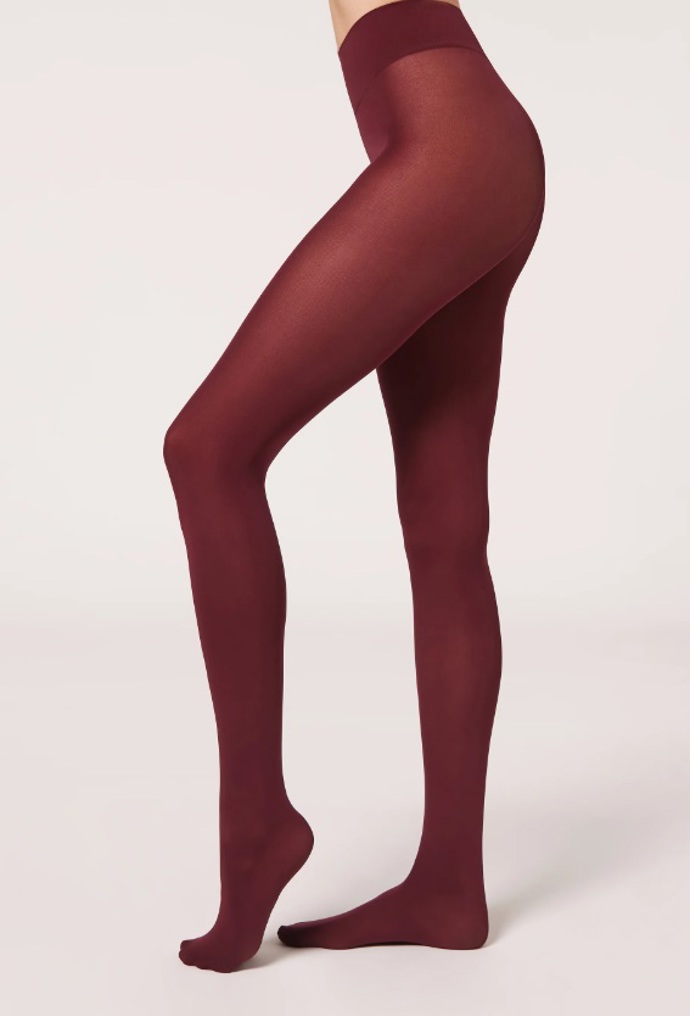 Bordó punčocháče, Calzedonia, 229 Kč
