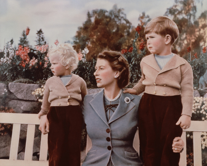 Čtvrté narozeniny prince Charlese, 1952.
Čtvrté narozeniny prince Charlese, 1952.
