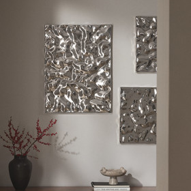 Nástěnné dekorace s tepaným povrchem Splash, 2 ks, Westwing Collection, 5 849 Kč
