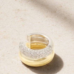 9-karat yellow and white gold diamond ear cuff, Yvonne Léon, 1500 eur
