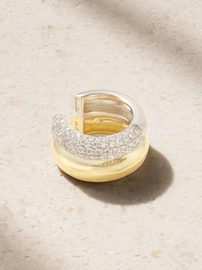 9-karat yellow and white gold diamond ear cuff, Yvonne Léon, 1500 eur
9-karat yellow and white gold diamond ear cuff, Yvonne Léon, 1500 eur