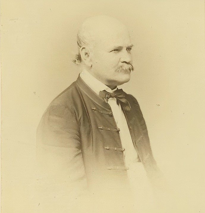 Fotografie Ignaze Semmelweise z roku 1860
