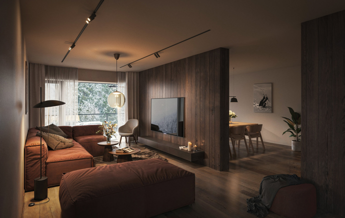 Relaxace u krbu, ranní káva na prostorné terase nebo plavání v privátním bazénu. Apartmány Bramberk kombinují špičkovou architekturu s přírodní harmonií Krkonoš. Přijďte se přesvědčit, že bydlení v horách může být skutečně výjimečné.
Relaxace u krbu, ranní káva na prostorné terase nebo plavání v privátním bazénu. Apartmány Bramberk kombinují špičkovou architekturu s přírodní harmonií Krkonoš. Přijďte se přesvědčit, že bydlení v horách může být skutečně výjimečné.