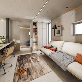Díky svým kompaktním rozměrům a promyšlenému designu je Kubík vhodný jako rekreační objekt, bydlení pro mladou rodinu, domácí kancelář nebo ubytování pro hosty. 
