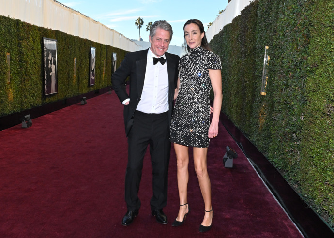 Hugh Grant s partnerkou
