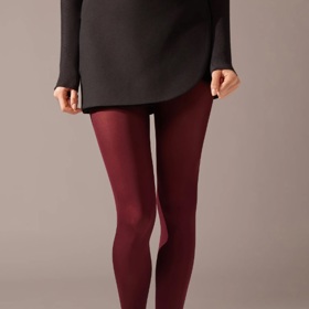 Vínové punčocháče, Calzedonia, 229 Kč
