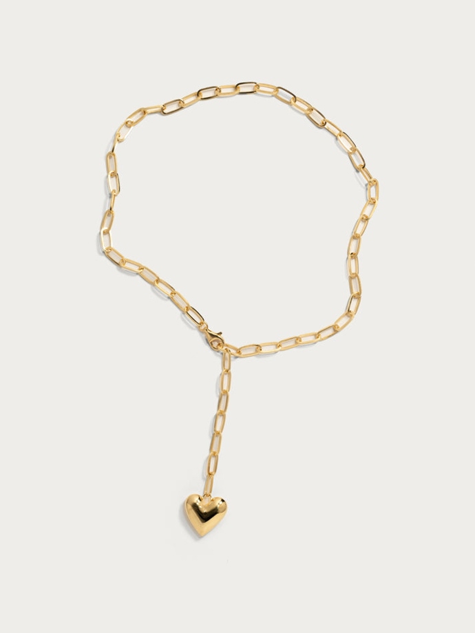 Heart Chain Necklace - Gold, Still Life, 3990 Kč
Heart Chain Necklace - Gold, Still Life, 3990 Kč