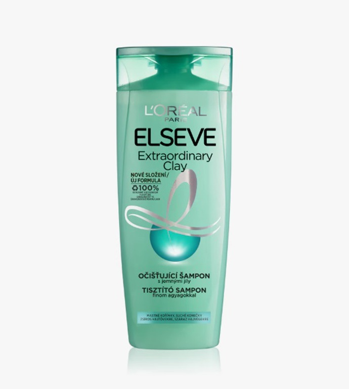 Elseve šampon na mastné vlasy, L’Oréal Paris, 84 Kč
