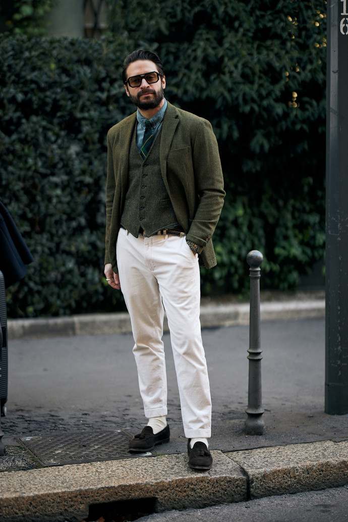 Inspirace z módního veletrhu Pitti Uomo a pánských fashion weeků 2025 z Milána a Paříže.
