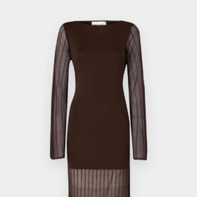 Dlouhé elegantní pletené šaty, Malina, 7 320 Kč
