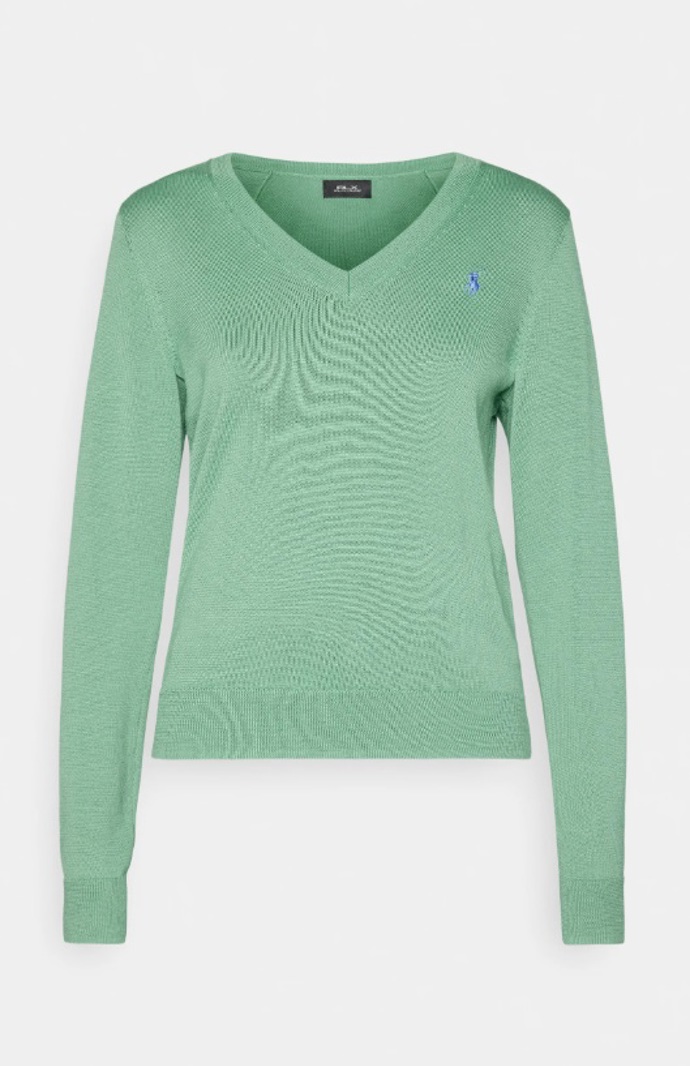 Pastelově zelený svetr, Polo Ralph Lauren, 4 063 Kč
