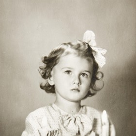 Saskia Burešová v dětství.
