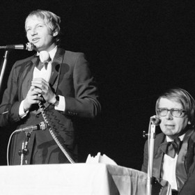 Herci Luděk Sobota a Miloslav Šimek v divadle Semafor
