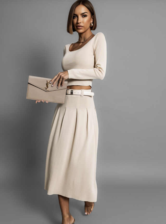 Béžový elegantní komplet RAMILAT, béžová, Erika Fashion, 1 499 Kč
