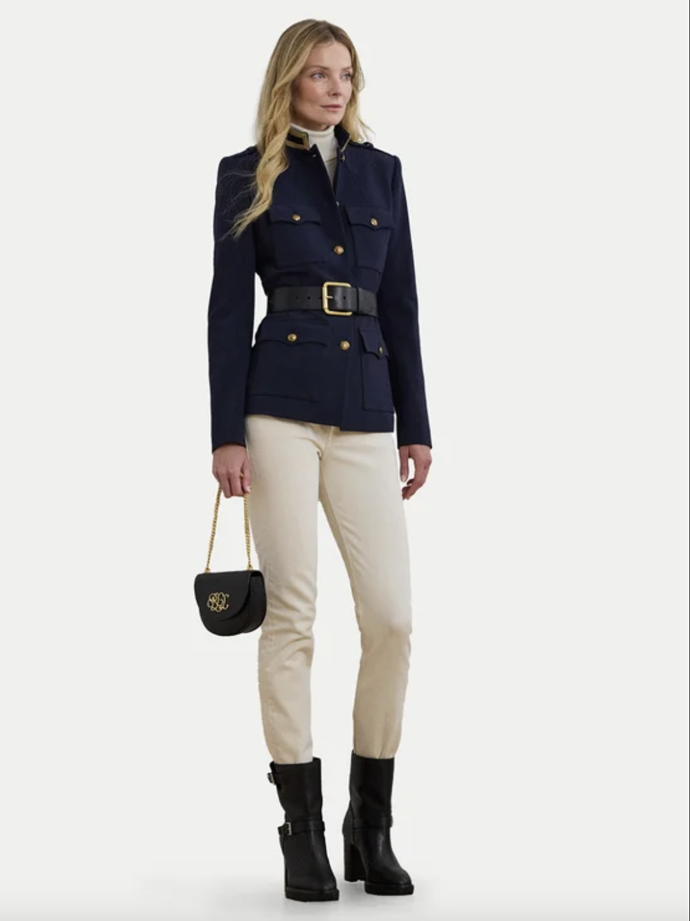 Sako, RALPH LAUREN / Modivo, Tmavomodrá Regular Fit, 14 000 Kč 

