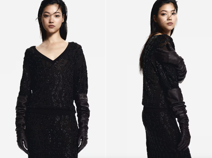 Svetr zdobený korálky, tmavě hnědá, H&M, 1 199 Kč

 
