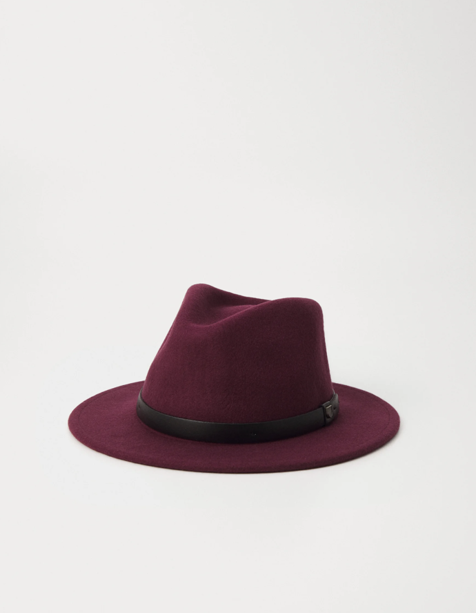 MESSER FEDORA UNISEX - Klobouk - port, vínový (různé jiné barvy), Brixton / Zalando, 1 990 Kč
