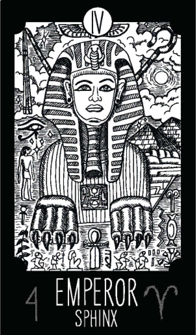 Tarotová karta Císař (The Emperor)
