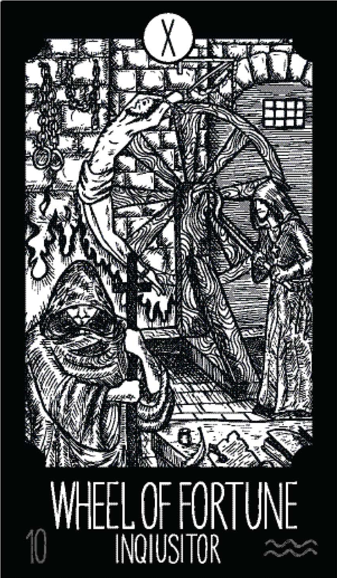 Tarotová karta Kolo štěstí (The Wheel of Fortune)
