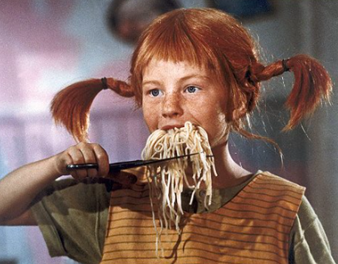 Inger Nilsson v seriálu Pipi Dlouhá punčocha

