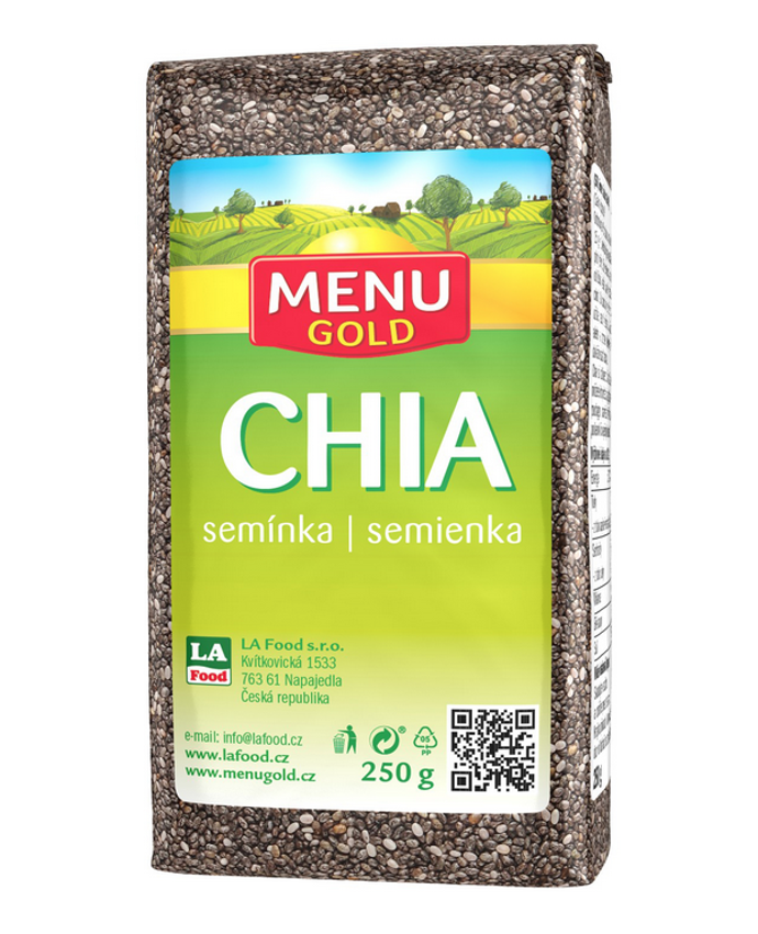 Chia semínka 250 g, 65 Kč
Chia semínka 250 g, 65 Kč