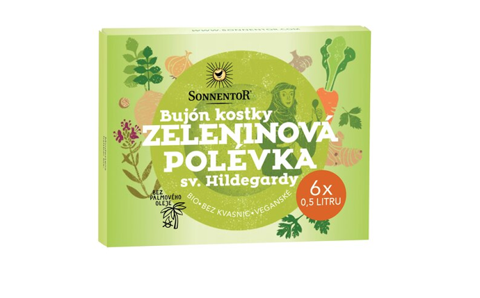 Bujón Zeleninová polévka sv. Hildegardy k přípravě (nejen) snídaňové polévky. 50 Kč
Bujón Zeleninová polévka sv. Hildegardy k přípravě (nejen) snídaňové polévky. 50 Kč