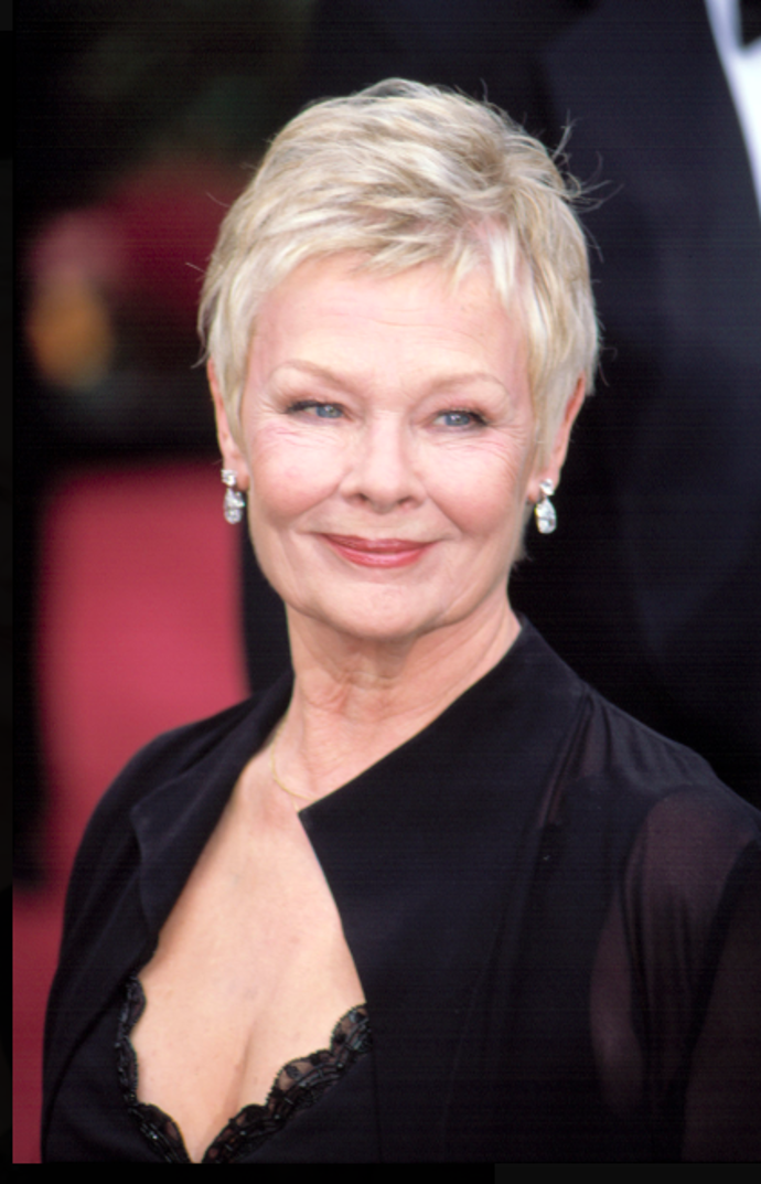 Krátké pixie nosí Judy Dench už dlouhá léta.
Krátké pixie nosí Judy Dench už dlouhá léta.