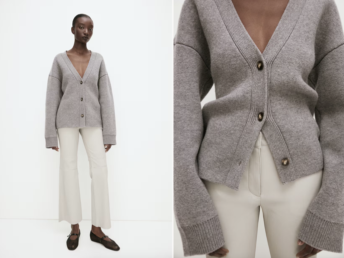 kožené kalhoty, H&M, 5999 Kč
