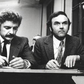 Herci Luděk Sobota a Miloslav Šimek v divadle Semafor
