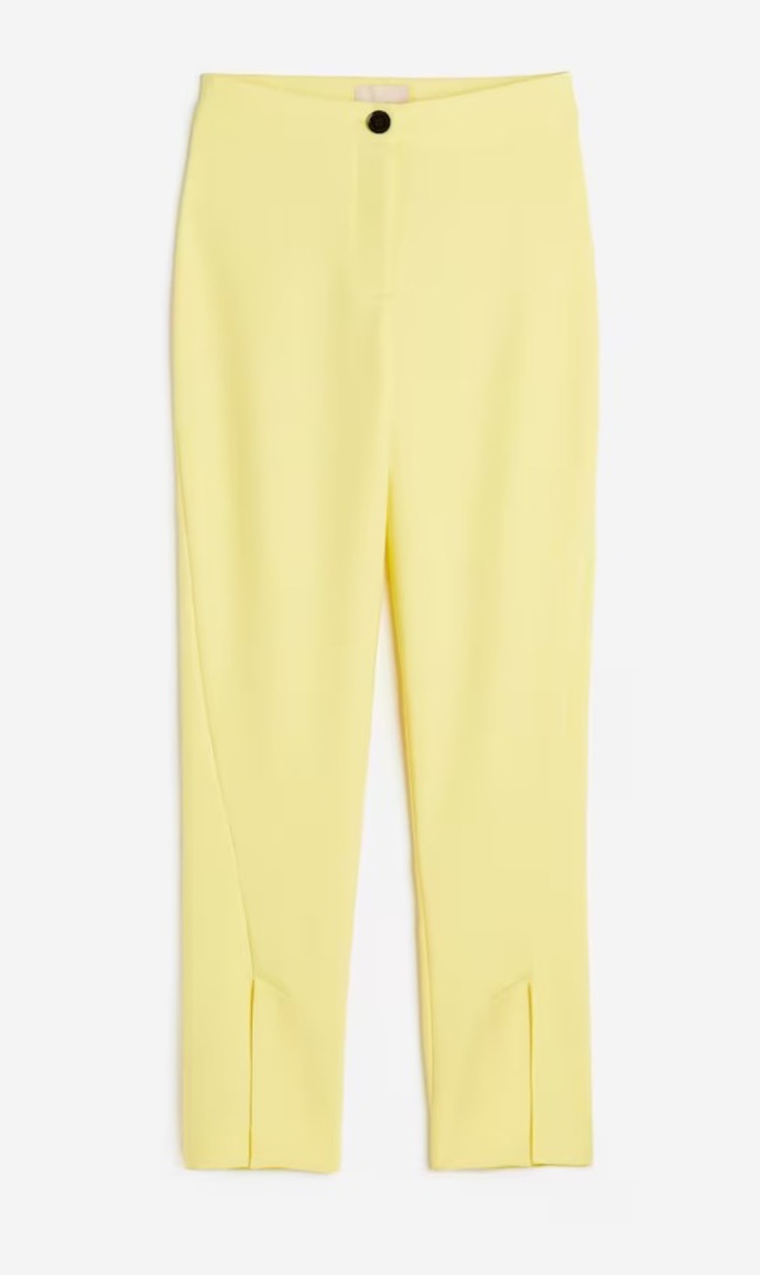 Kalhoty s rozparky, H&M, 499 Kč
