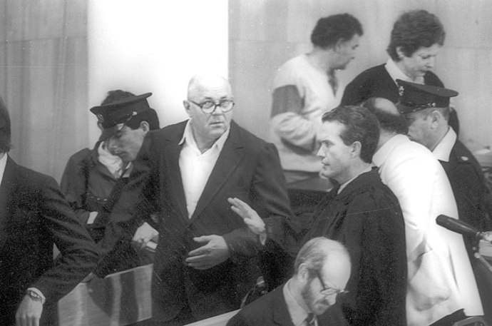 John Demjanjuk u soudu v Izraeli v 80. letech
John Demjanjuk u soudu v Izraeli v 80. letech