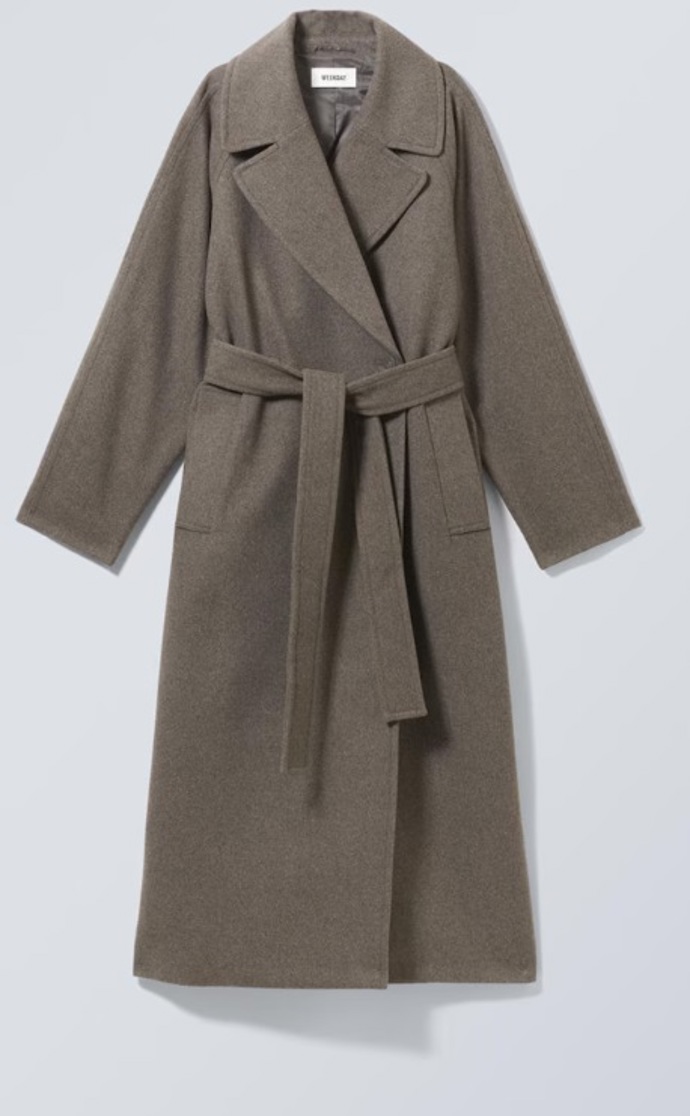 Dámský oversized kabát, WEEKDAY, 3 746 Kč
