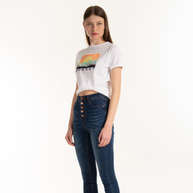 Džíny skinny s vysokým pasem Gate, 218 Kč, dostupné na gate.shop
