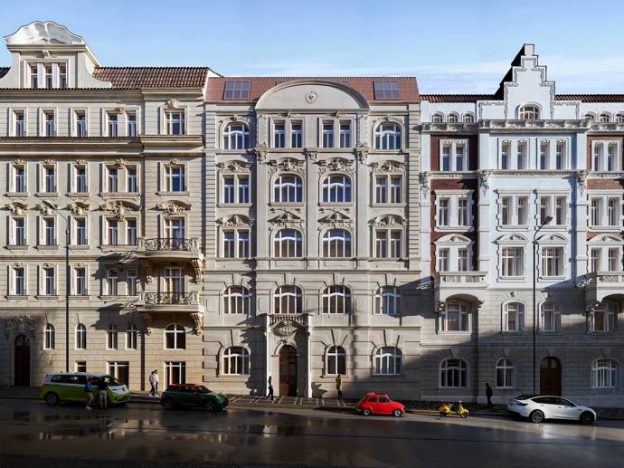 Secesní dům v pražských Vinohradech
Secesní dům v pražských Vinohradech