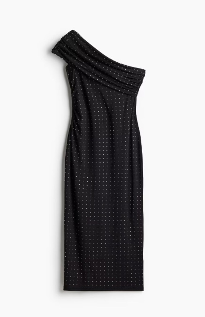 Šaty bodycon odhalující rameno, H&M, 599 Kč
