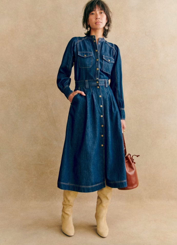 Denimová sukně, Sézane, 120 eur
Denimová sukně, Sézane, 120 eur