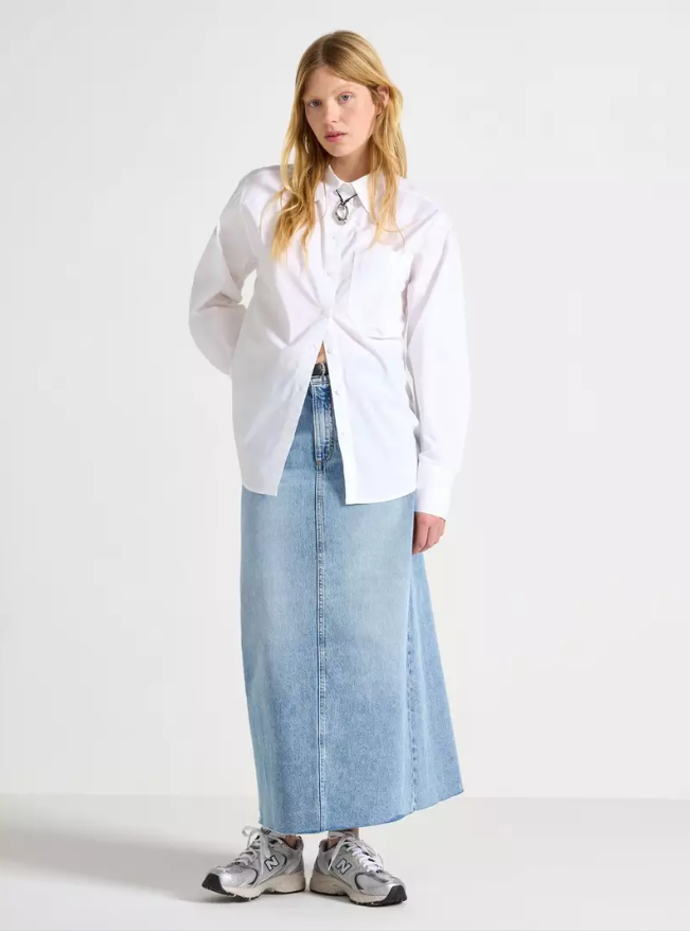 Midi sukně z denimu, Lindex, 1199 Kč
