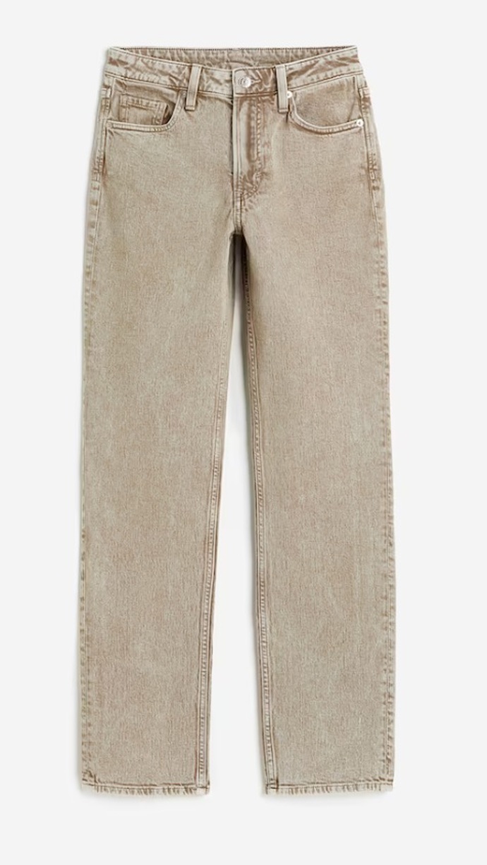 Béžové džíny, H&M, 719 Kč
