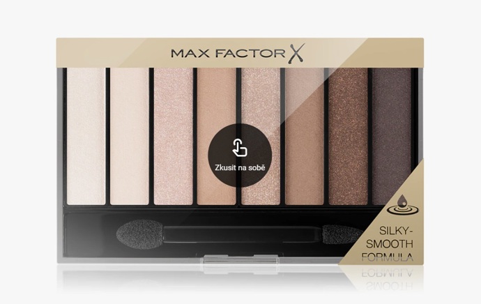 Paleta očních stínů, Max Factor, 204 Kč
