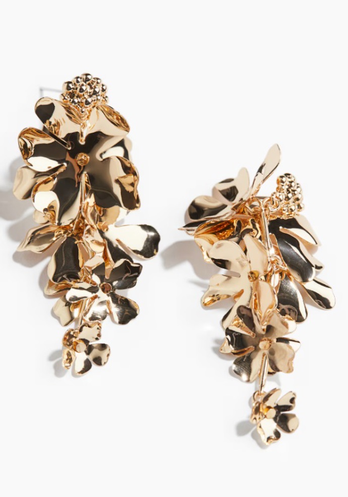 Náušnice ve tvaru květin, H&M, 359 Kč

