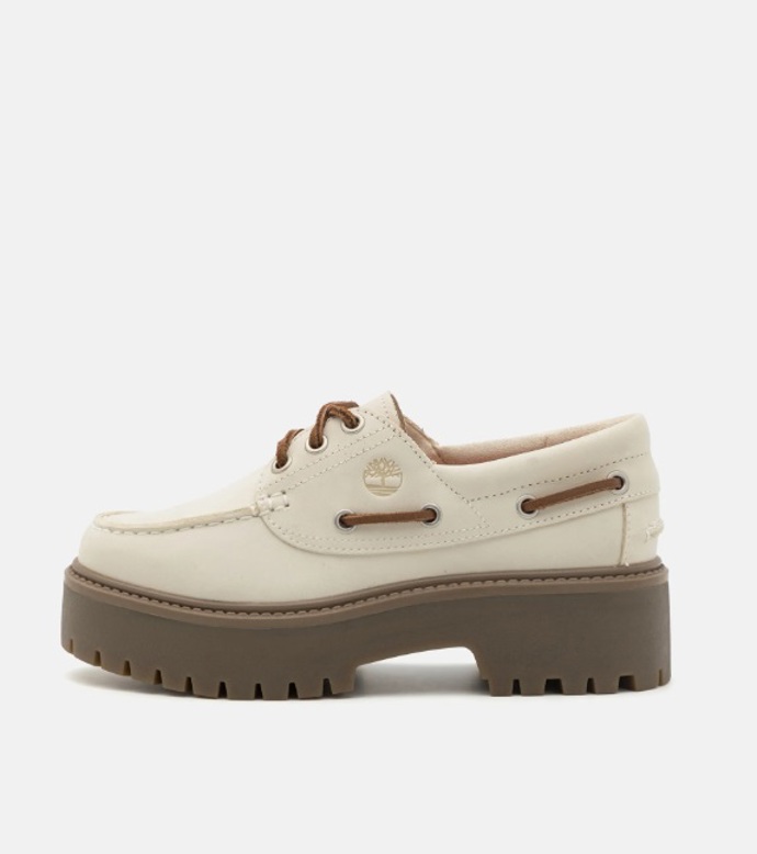 Námořnické boty na platformě, Timberland, 3 990 Kč
