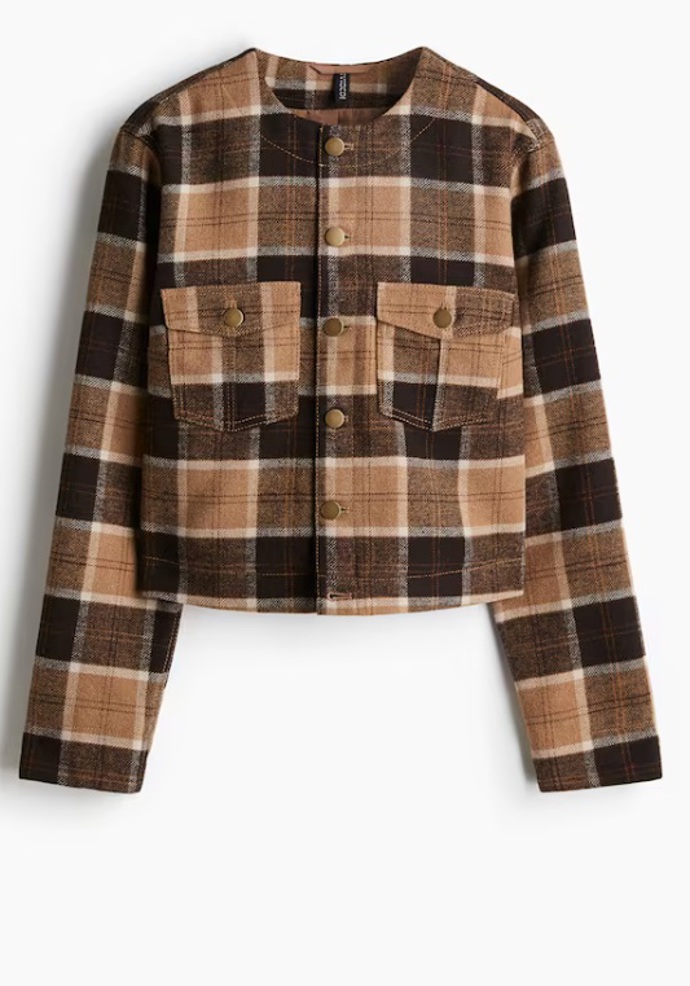 Sako s česaným povrchem, H&M, 649 Kč (původní cena 959 Kč)
